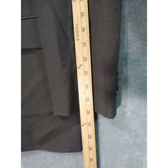 Banana Republic Blazer Mens 44R Brown Wool Sport Coat Suit Jacket 3 Button - Picture 6 of 11